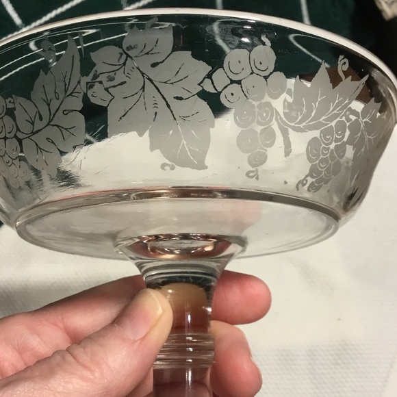 RARE FIND~Vintage Early American Pattern Crystal Glass Compote~ Bowl~Centerpiece - Picture 5 of 8